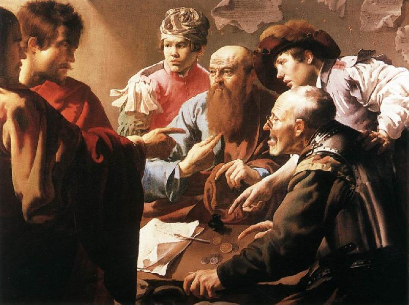 TERBRUGGHEN, Hendrick The Calling of St Matthew atr oil painting image